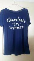 "Chocolate is my boyfriend" triko