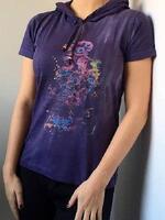 Fialovo-batikovan triko s peknou farebnou potlaou