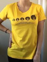 Žlté tričko s krátkym rukávom Afrolution