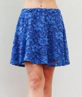 Královsky modrá sukňa