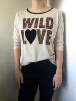 Tričko s tigrovaným motívom Wild Love