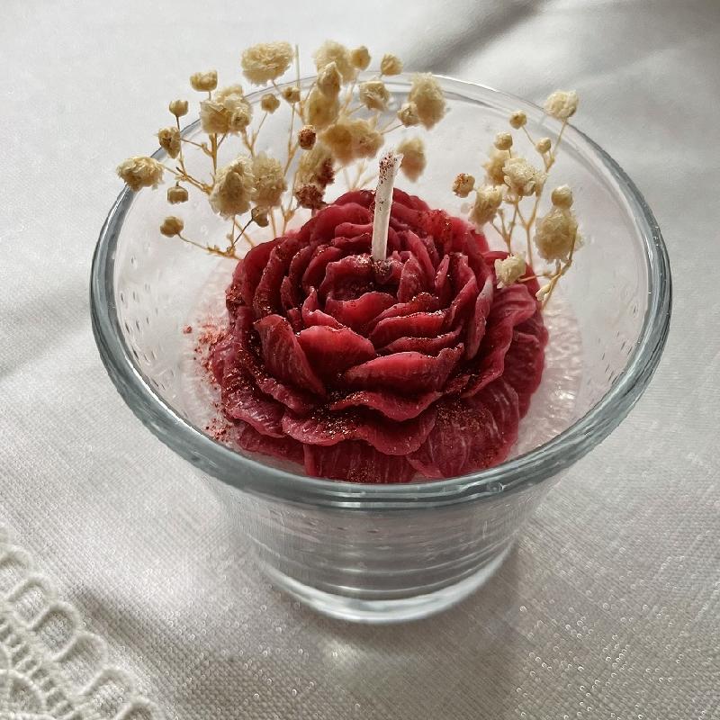 svie�ka Valent�nska ru�a (vlastn� v�roba)